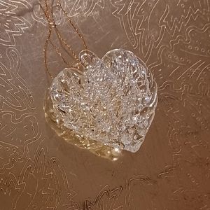 Vintage Crystal Style Charm or Christmas Ornament